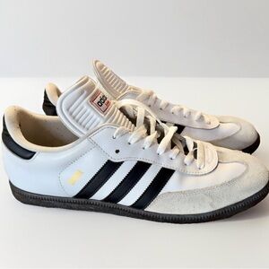 Adidas Men's Samba ADV Size 12 White Black Gum |GZ8477| in EXCELLENT Condition